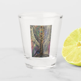 Copo De Shot Th Divine Tree Of Life celestial wings and jewels