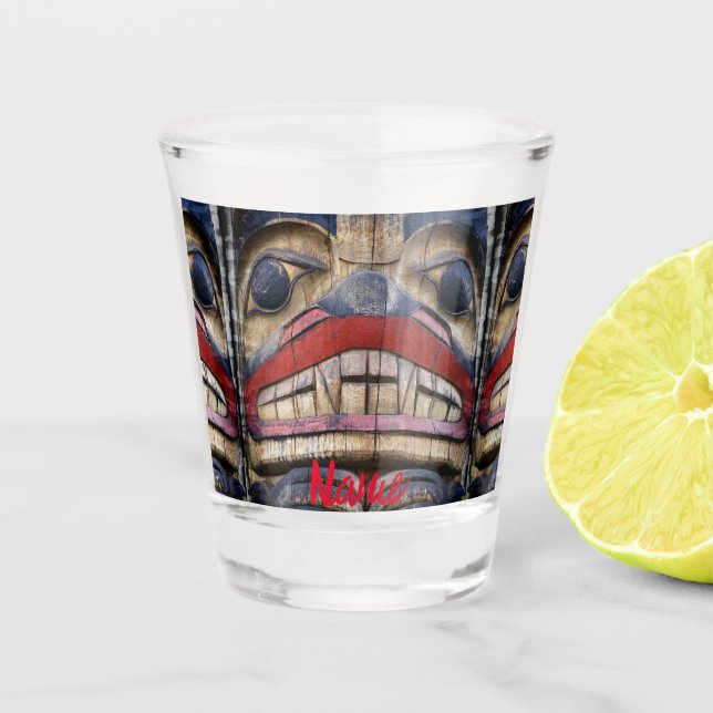 Copo De Shot Thunder_Cove Totem de Rosto Polar (Frente)