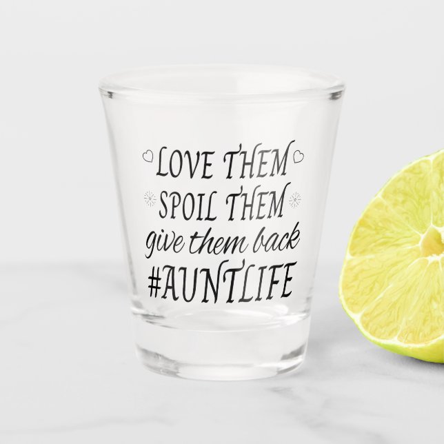 Copo De Shot Tia Life Humor (Frente)