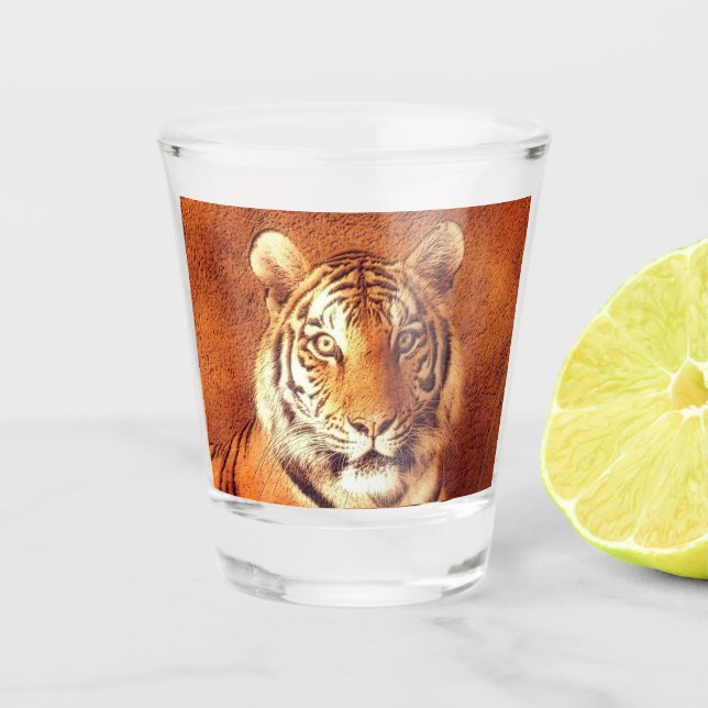 Copo De Shot Tigre Face (Frente)