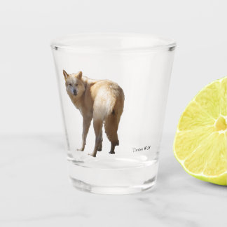 Copo De Shot Timber Wolf shot glass
