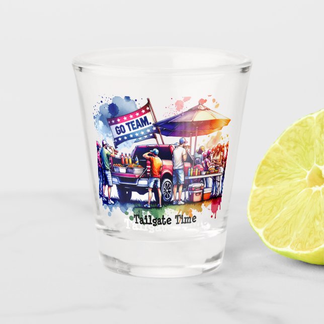 Copo De Shot Time Go Team de Personalização (Frente)