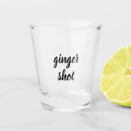 Copo De Shot Tipografia Ginger Shot