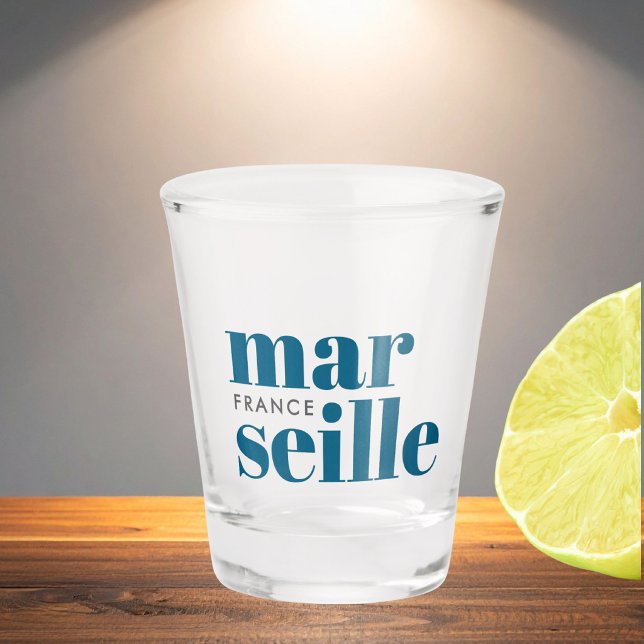 Copo De Shot Tipografia moderna de Marselha França  (Criador carregado)