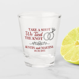 Copo De Shot Tire Uma Foto Que Nós Amarramos O Nó