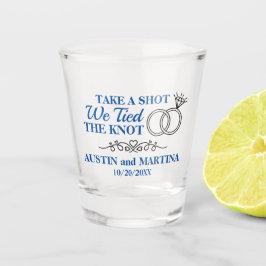 Copo De Shot Tire Uma Foto Que Nós Amarramos O Nó