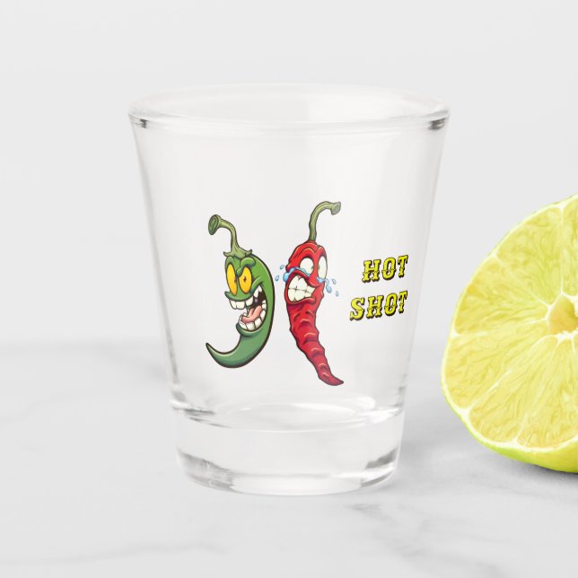 Copo De Shot Tiro de Pimenta Quente (Frente)