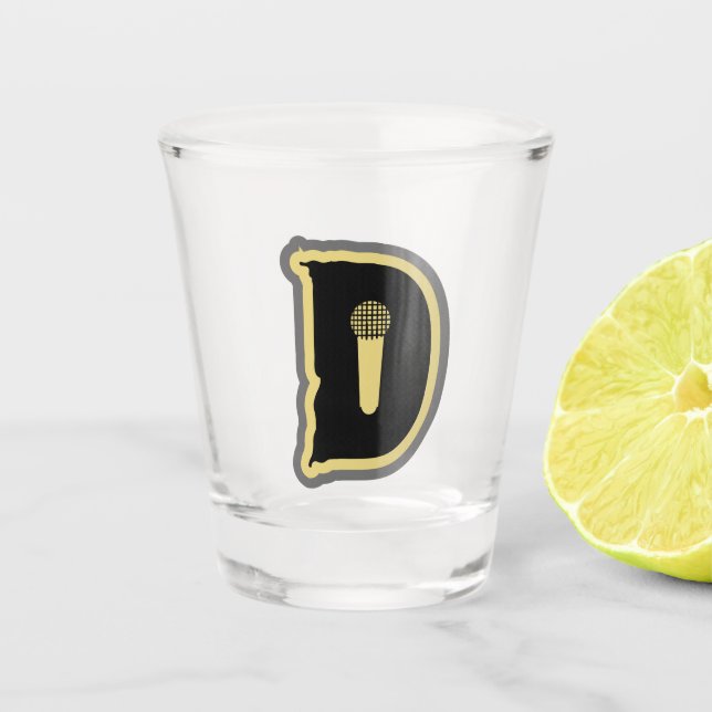 Copo De Shot Tiro do Logotipo Mic D (Frente)