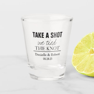Copo De Shot Tiro que fizemos - Casamento personalizado