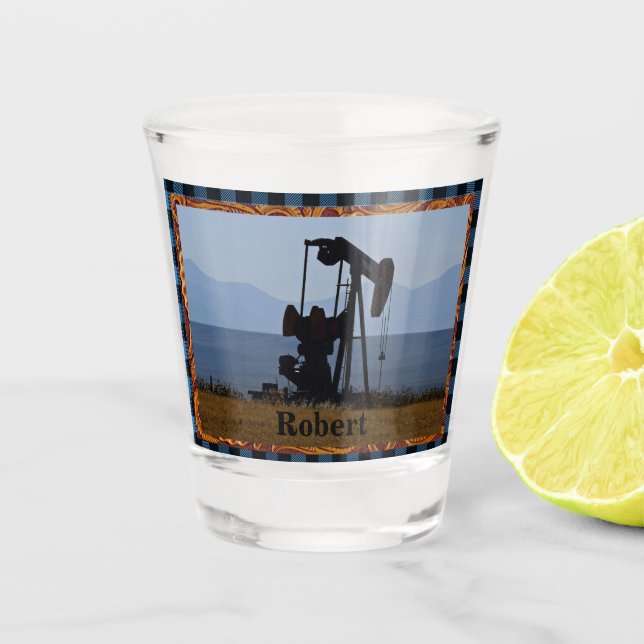 Copo De Shot Tomada de Bomba de Óleo (Frente)