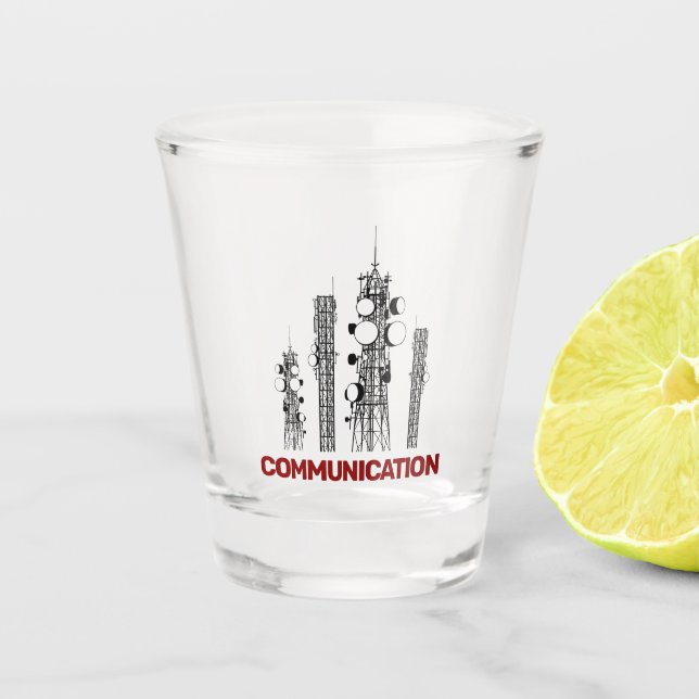 Copo De Shot Torres de comunicação (Frente)
