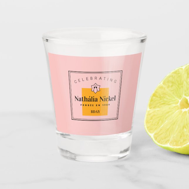 Copo De Shot Tosta de champanhe (Frente)