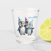 Três adoráveis pinguins