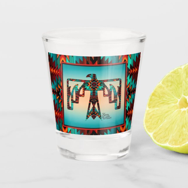 Copo De Shot Tribal Thunderbird Shot Glass (Frente)