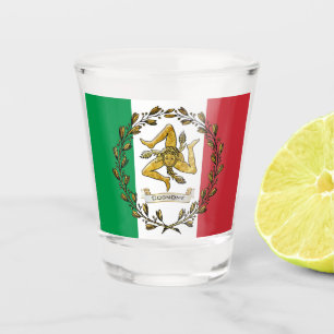 Copo De Shot Trinacria siciliano seu nome de família
