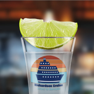 Copo De Shot Trip Personalizada da Família de Navios de Cruzeir