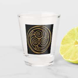 Copo De Shot Triple Celtic Knot Swirl Mandala