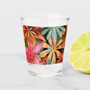 Copo De Shot tropical/havaiano/floral/floral