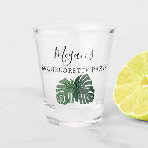 Copo De Shot Tropical Monstera Bachelorette Party Shot Glass