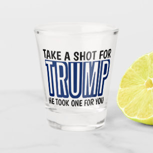 COPO DE SHOT TRUMP 2024 TIRE UM TIRO PARA O VIDRO DE ATIRAMENTO