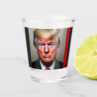 Copo De Shot Trump Mugshot Shot glass