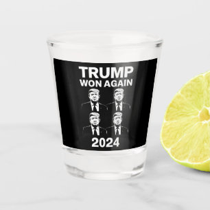 Copo De Shot Trump Venceu Novamente Eleição 2024 Dia de Inaugur