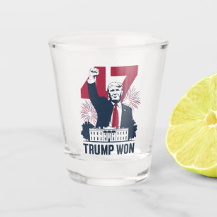 Copo De Shot Trump Venceu Novamente Eleição 2024 Presidente 47º