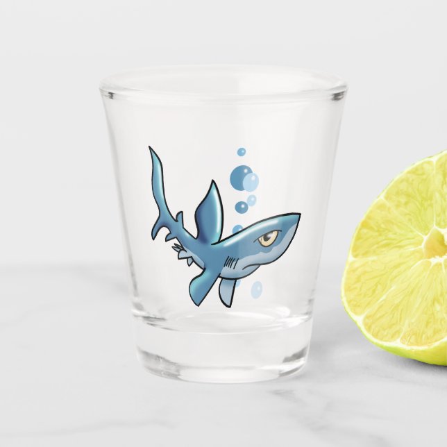 Copo De Shot Tubarão (Frente)