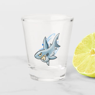 Copo De Shot Tubarão branco Excelente de desenho