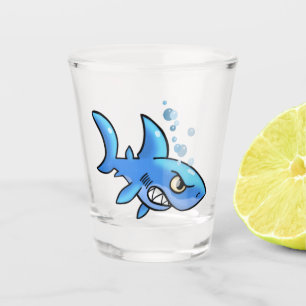 Copo De Shot Tubarão de Cartoon com dentes Gritados