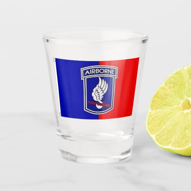 Copo De Shot Tumbler uísque com 173 design de bandeira aérea (Frente)
