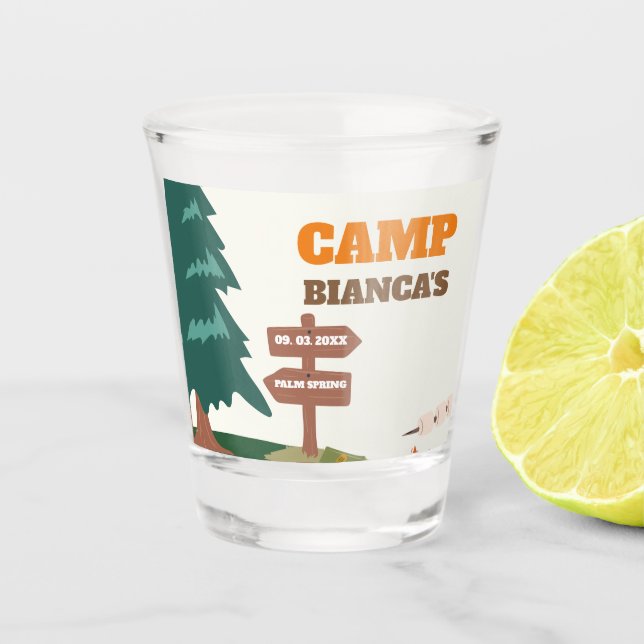 Copo De Shot Última Trilha Antes Da Bachelorette Do Campo De Vé (Frente)