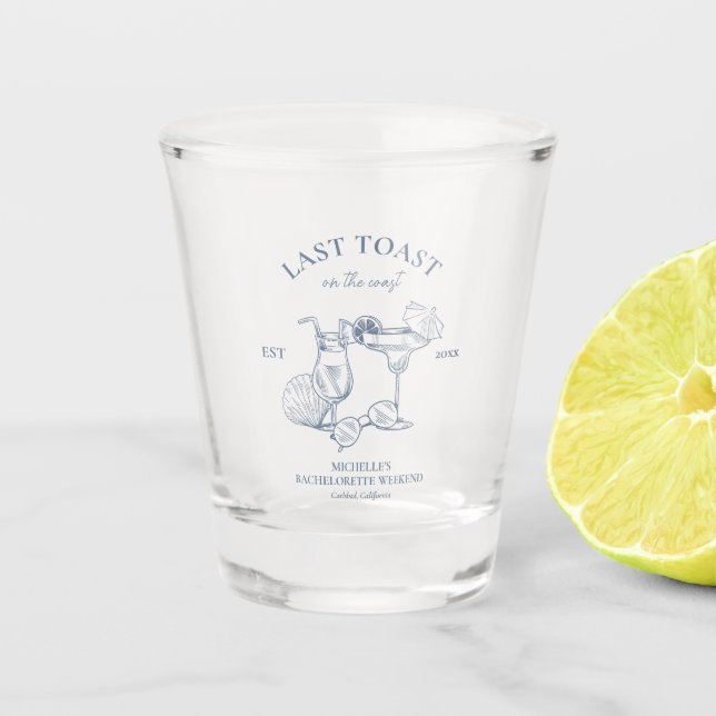 Copo De Shot Último Brinde Na Festa de solteira Costeira (Frente)