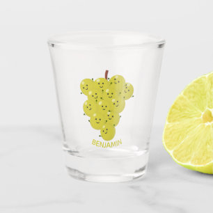 Copo De Shot Um belo cacho engraçado de desenho animado de uva