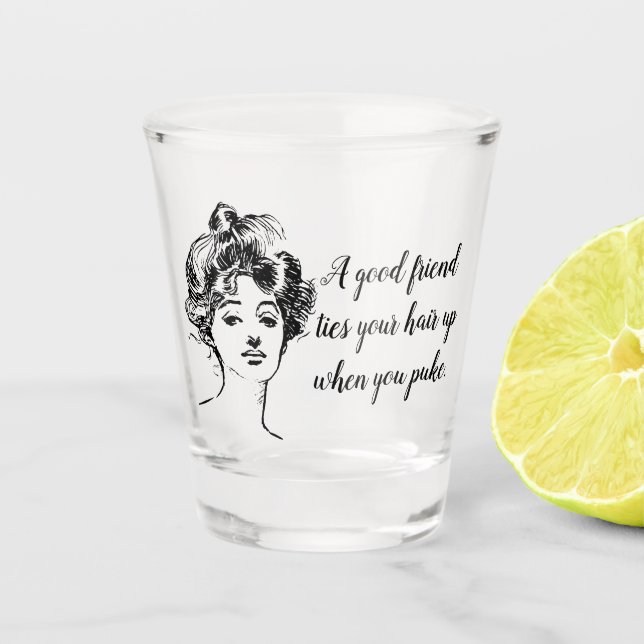 Copo De Shot Um bom amigo (Frente)
