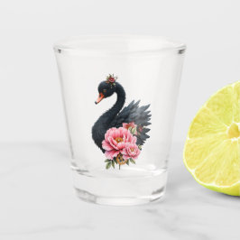 Copo De Shot Um toque de rosa e brilho de cisne.