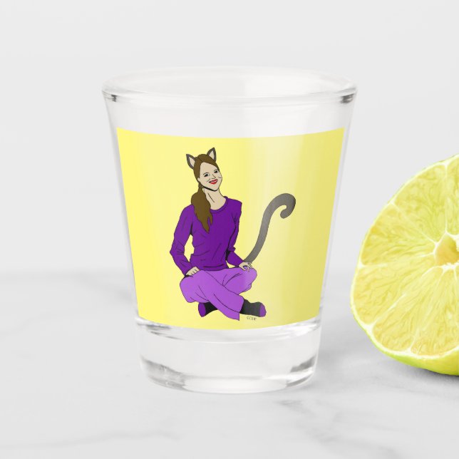 Copo De Shot uma catgirl (Frente)