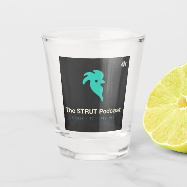 Copo De Shot Uma Foto da Estrada (Frente)