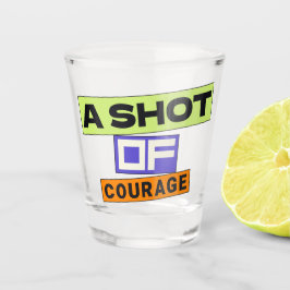 Copo De Shot Uma Foto De Coragem