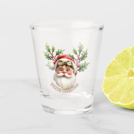 Copo De Shot Uma galinha-branca Santa Claus
