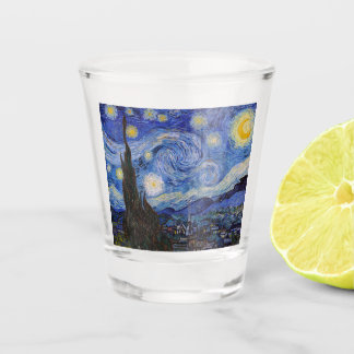Copo De Shot Uma Noite Estrelada: Saint Remy por Vincent Van Go