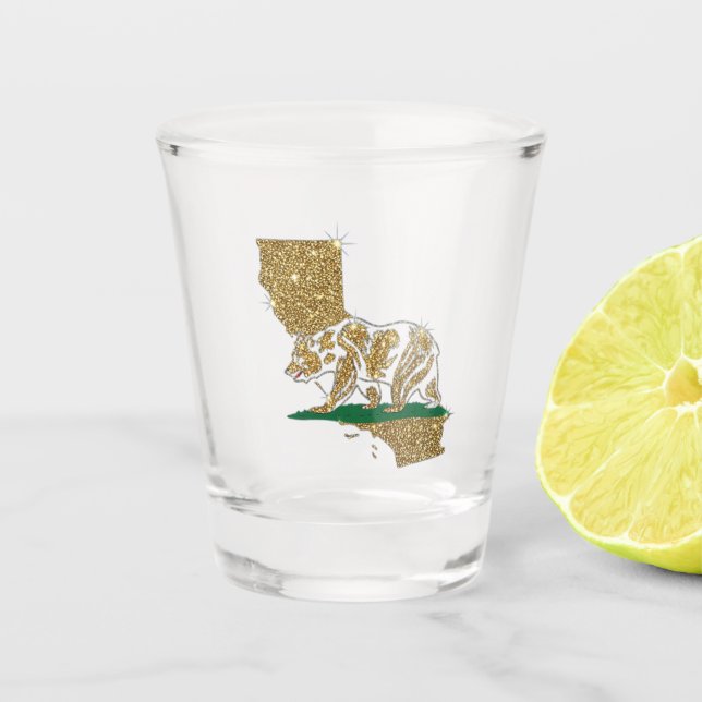 Copo De Shot Urso da Califórnia (Frente)