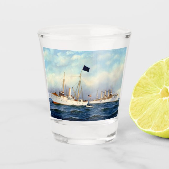 Copo De Shot US Cruiser Brooklyn 1897 (Frente)