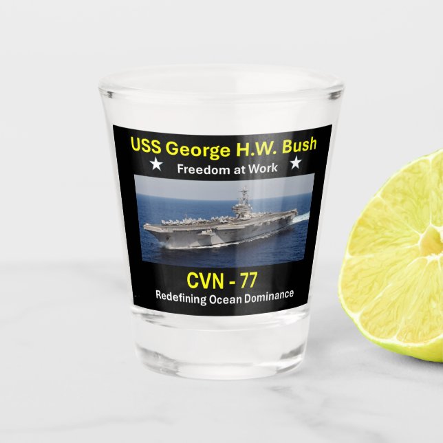 Copo De Shot USS George H.W. Bush (CVN-77) (Frente)