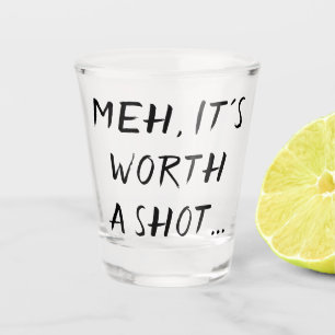 Copo De Shot Vale a Foto Pincel Humor de Bebidas Adultas