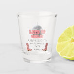 Copo De Shot Vamos Garotas, Festa de solteira de Cowgirl Disco<br><div class="desc">Vamos Go Girls Bachelorette Disco Cowgirl Bots Shot Glass você pode facilmente personalizar para seu fim de semana de diversão com as garotas antes do voto. Perfeito para outros eventos especiais e aniversários</div>