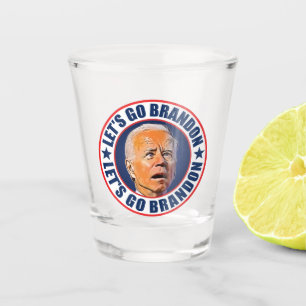 Copo De Shot Vamos Go Brandon fjb engraçada anti joe Biden vin