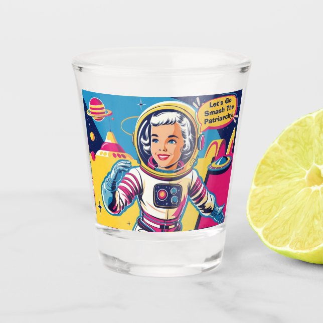 Copo De Shot Vamos Vai Esmagar O Patriarcado Feminista (Frente)