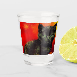 Copo De Shot Van Gogh Black Kitten