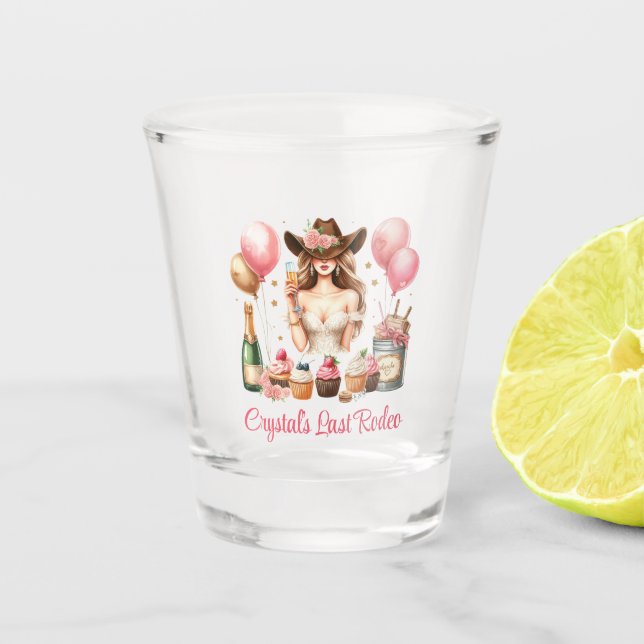 Copo De Shot Vaqueira Feminina Rodeio (Frente)